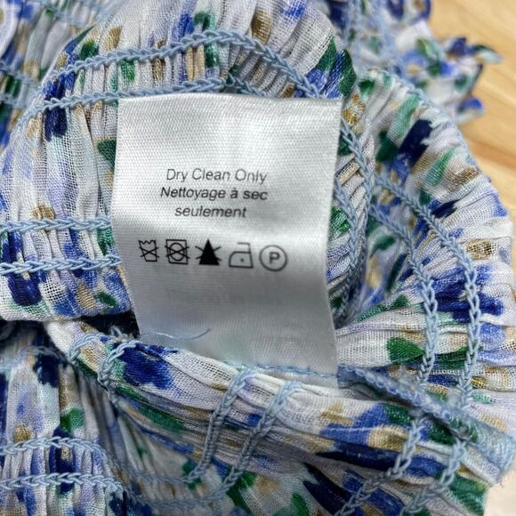 Veronica Beard NWT Averie Smocked Tank Size L Square Neck 100% Cotton - Picture 10 of 10